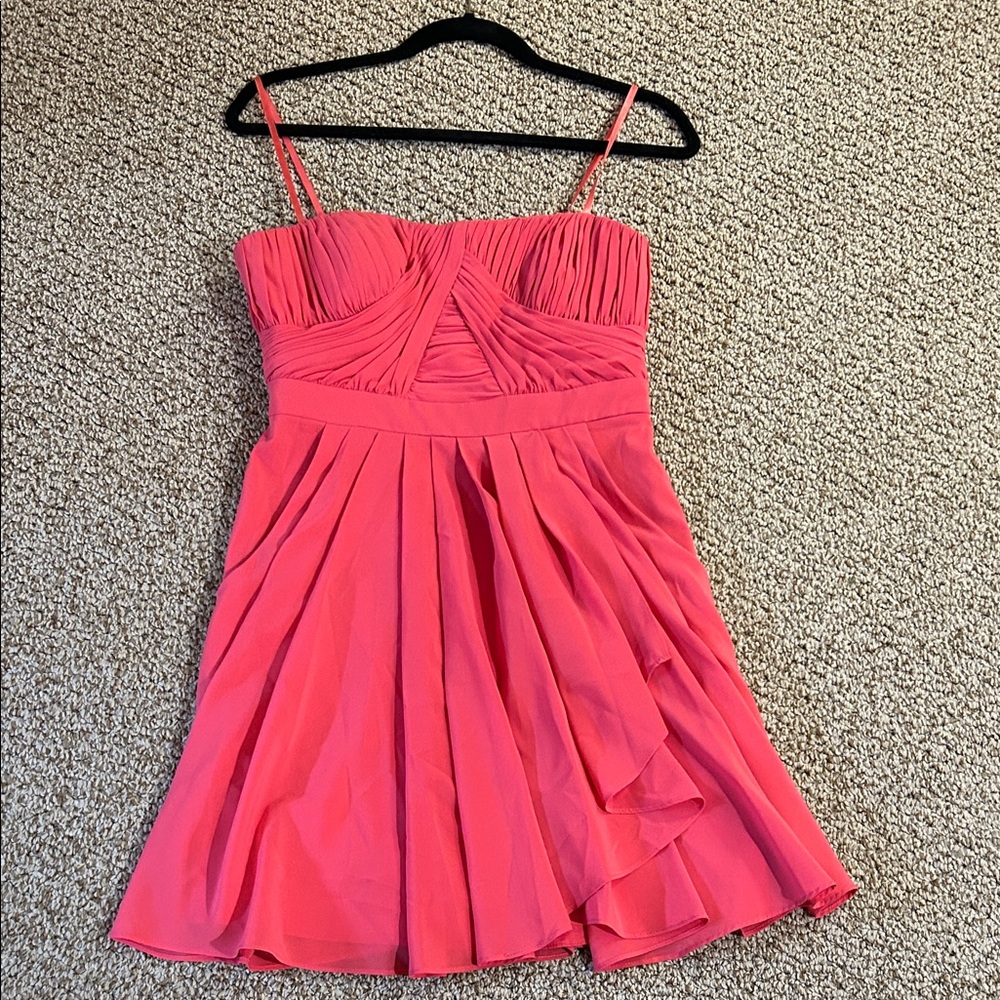 Aidan Mattox Coral Mini Dress - worn once!